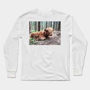 Scottish Highland Cattle Calf 1793 Long Sleeve T-Shirt